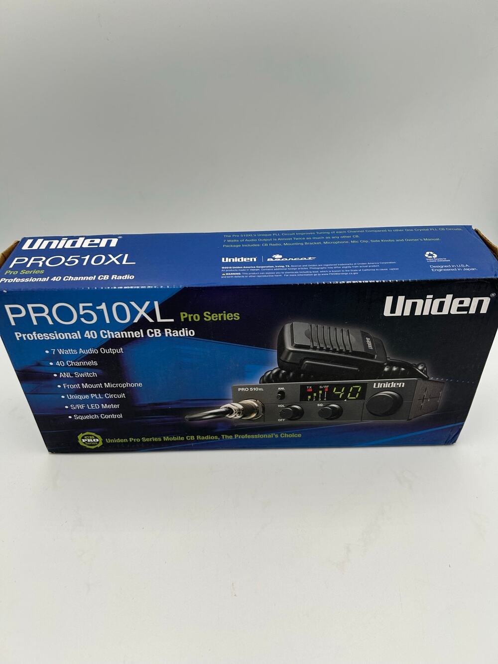 Uniden PRO510XL 40-Channel Professional DB Radio New in Box OIB